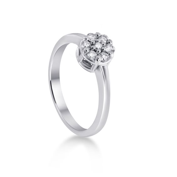 Anello Lux Gioielli Donna in Oro bianco Diamante 0.10 Ct ANLK2761010;3;9B - ANLK2761010;3;9B
